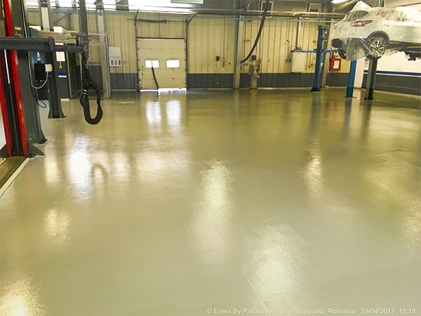 Vopsire de pardoseala epoxidica garaj