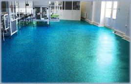 Pardoseală epoxidică sanitară în bucătărie